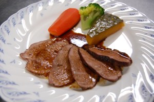 合鴨のステーキ。