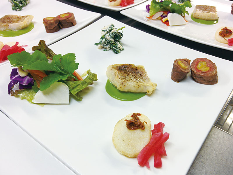 野菜中心のリトリートメニュー