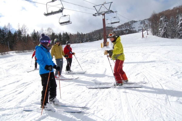 テレマークスキーレッスン